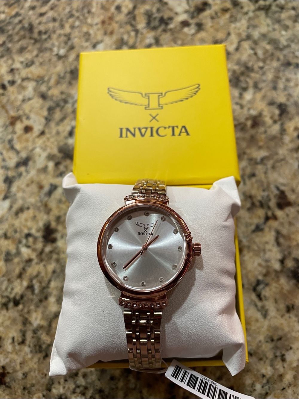 Invicta Women's Wildflower Rose Gold and Silver Dial Bracelet Watch